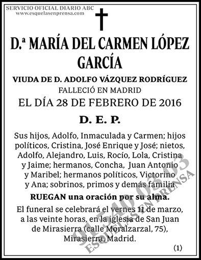 María del Carmen López García